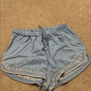 flowy denim shorts!